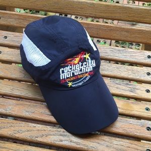 Rocket city marathon finisher hat dec 12 2009 mesh sided running hat runners cap